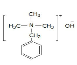 芐基三甲基氫氧化銨 ，40%（甲醇溶液）